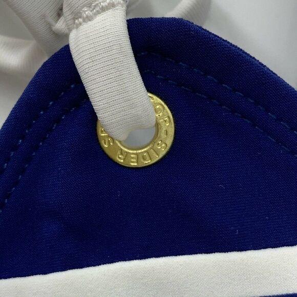 Sperry Bikini Top Nautical Blue Striped Sequined S - Picture 5 of 6